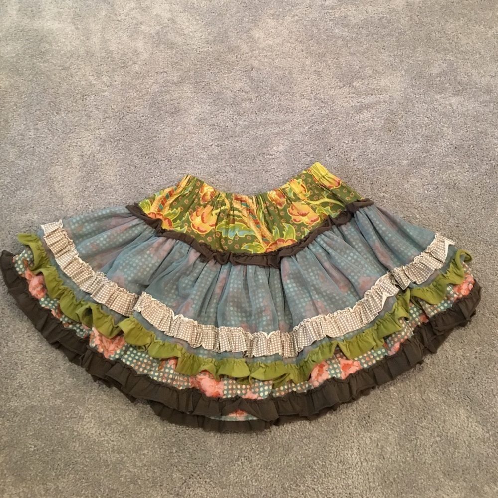 A skirt with different patterns