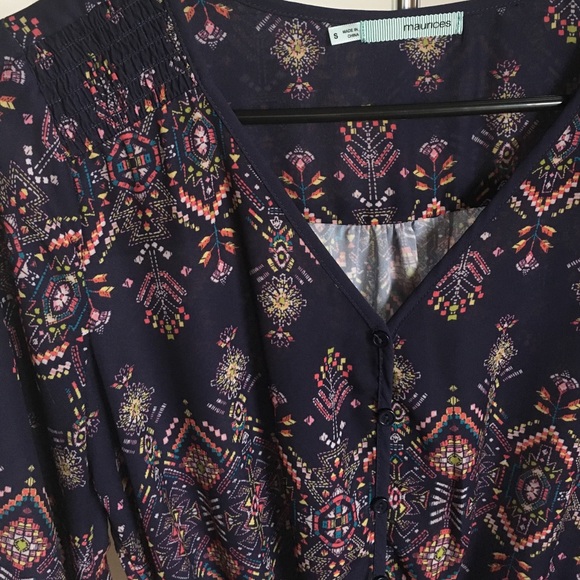 Multi Color Patterned Tunic - Picture 2 of 4