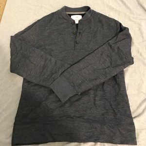 Banana Republic Navy Henley Sweater (Size Med)