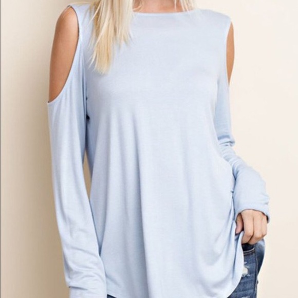 Criss Cross Back Cold Shoulder Top☃️Sale 1 Left - Picture 4 of 6