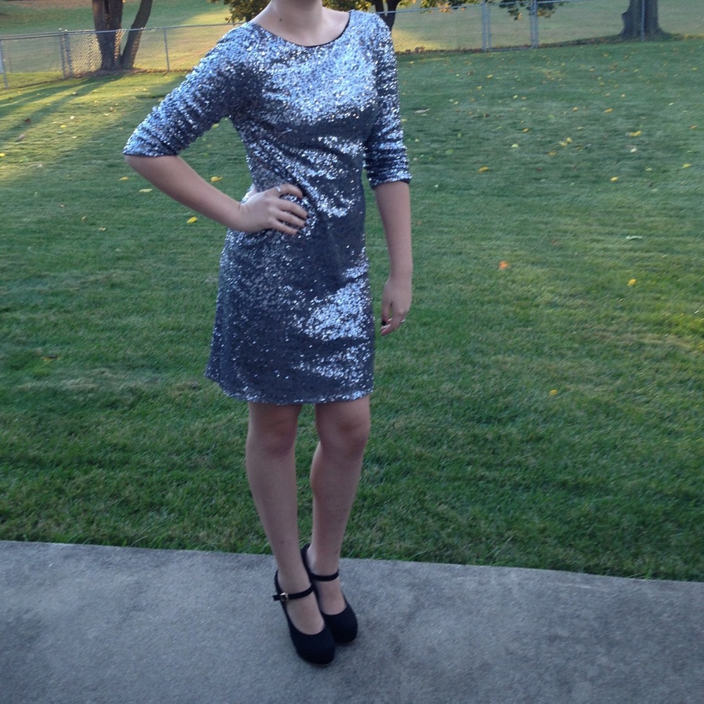 Sleeved sequence dress- Wedding, Homecoming, etc