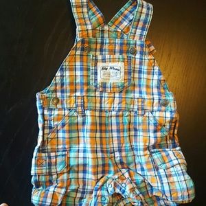 Multicolored baby overalls size 9m