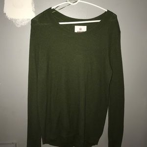 Army green sweater