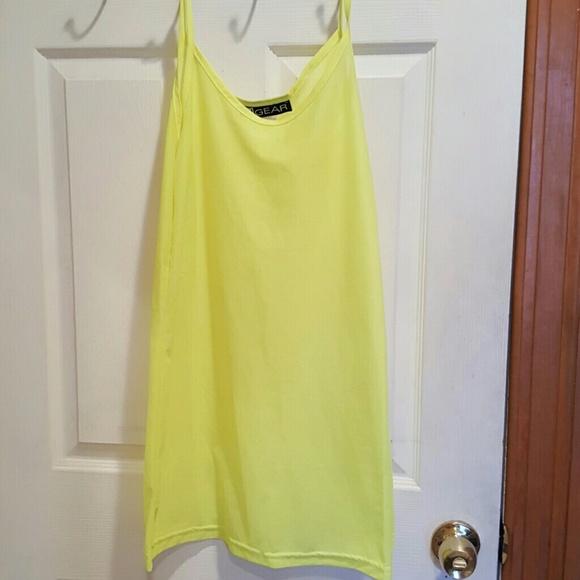 Sheer neon yellow cover up - Picture 1 of 1