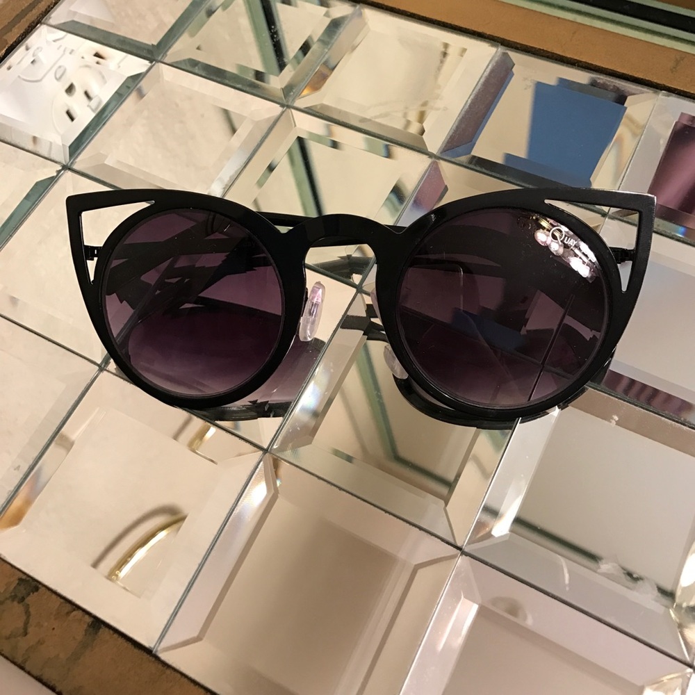Quay black cateye sunglasses