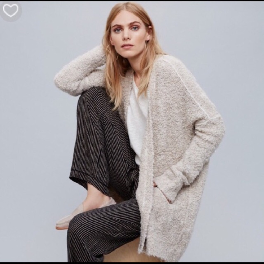 Free people Boucle slouch cardigan