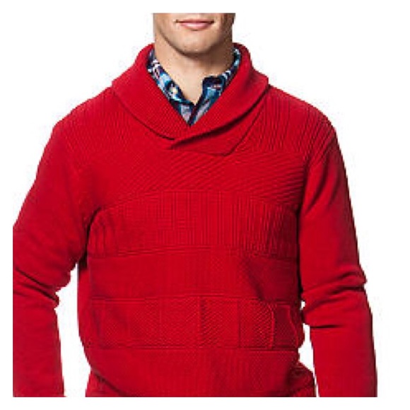 Chaps Patterned Shawl Pullover - Picture 7 of 7