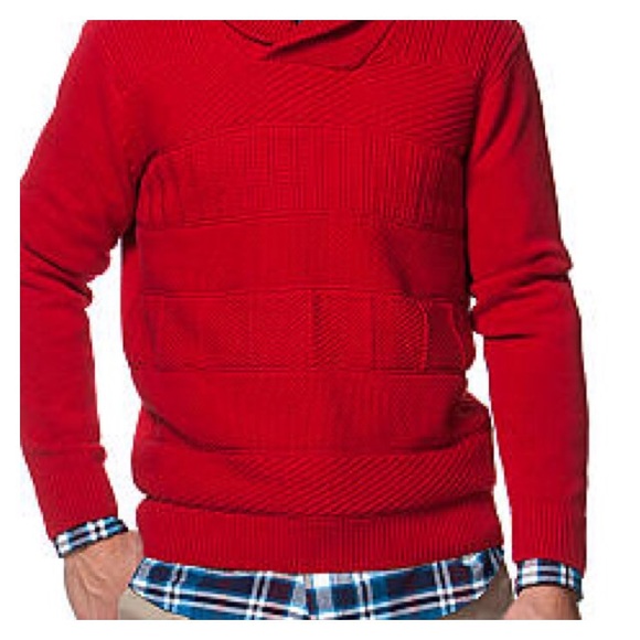 Chaps Patterned Shawl Pullover - Picture 2 of 7