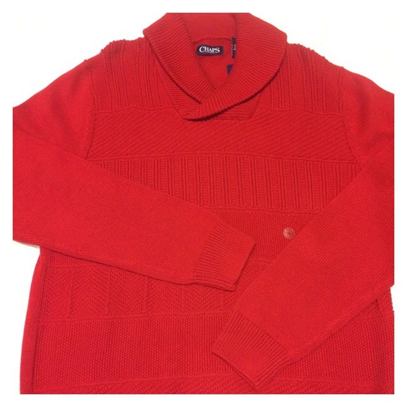 Chaps Patterned Shawl Pullover - Picture 5 of 7