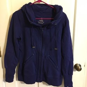 MPG blue hooded jacket - large