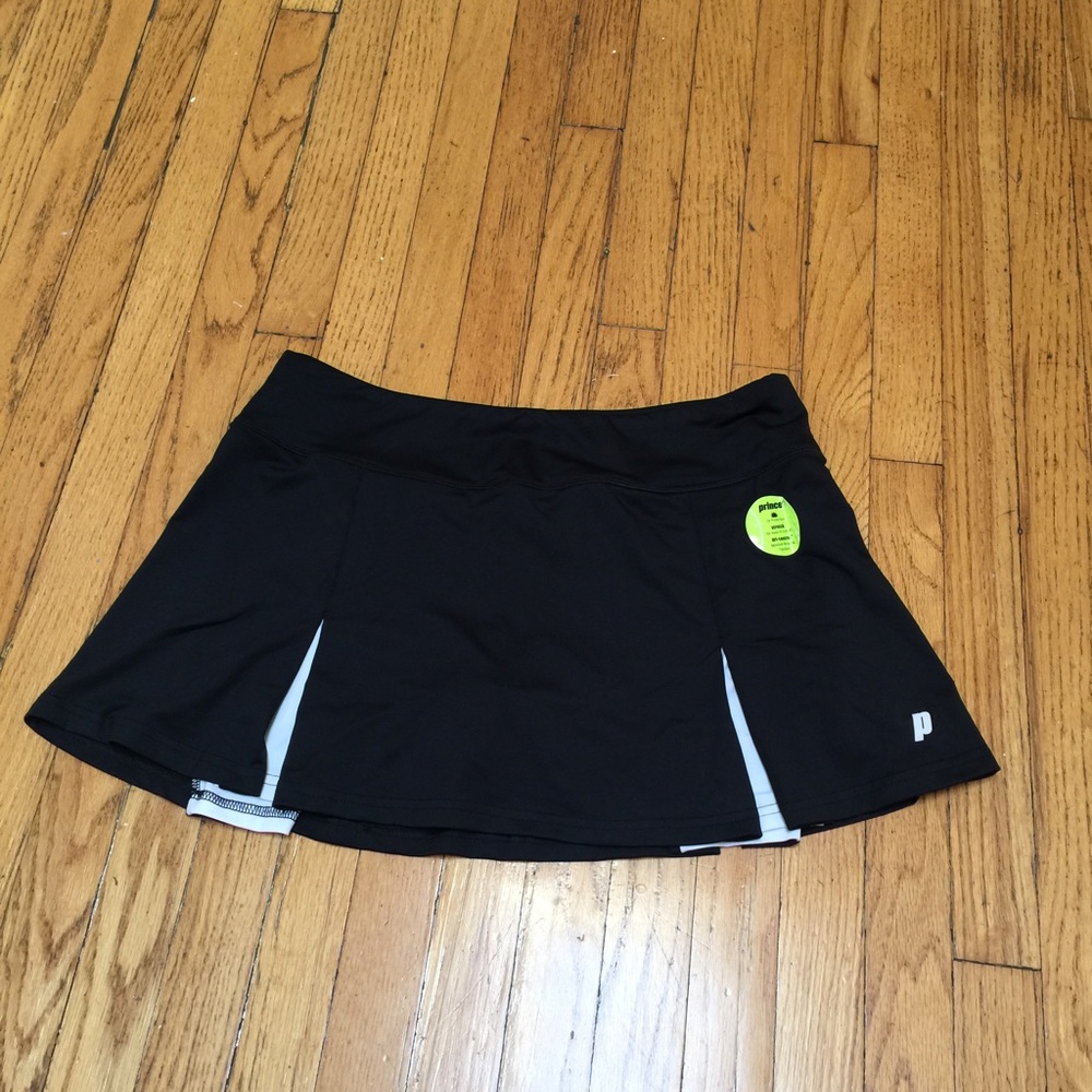 New with tags- Prince black and white tennis skirt