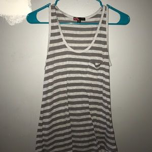 Cute gray stripe tank
