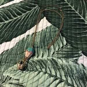 Hot air balloon with puppy necklace