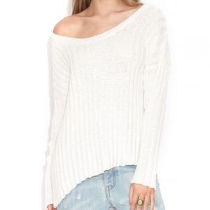 Asymmetrical Ribbed Sweater