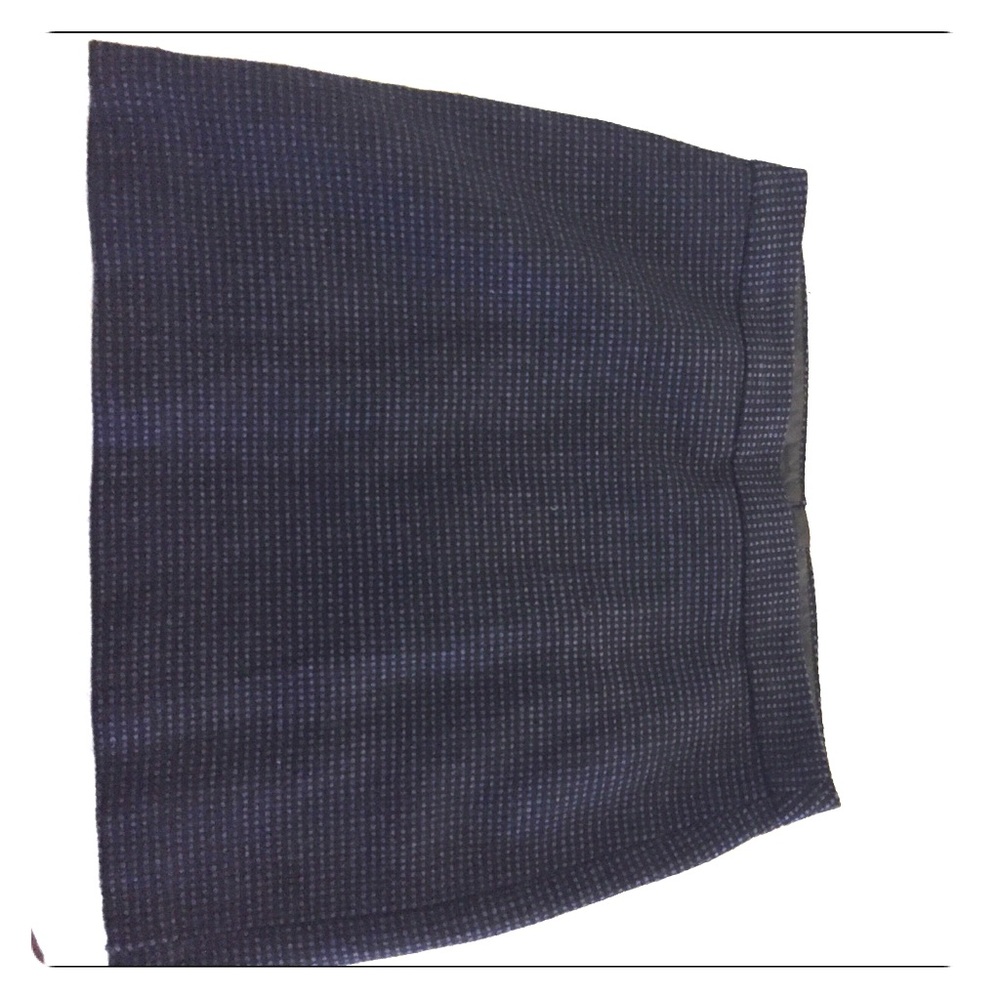 Gap blue/black tweed mini skirt