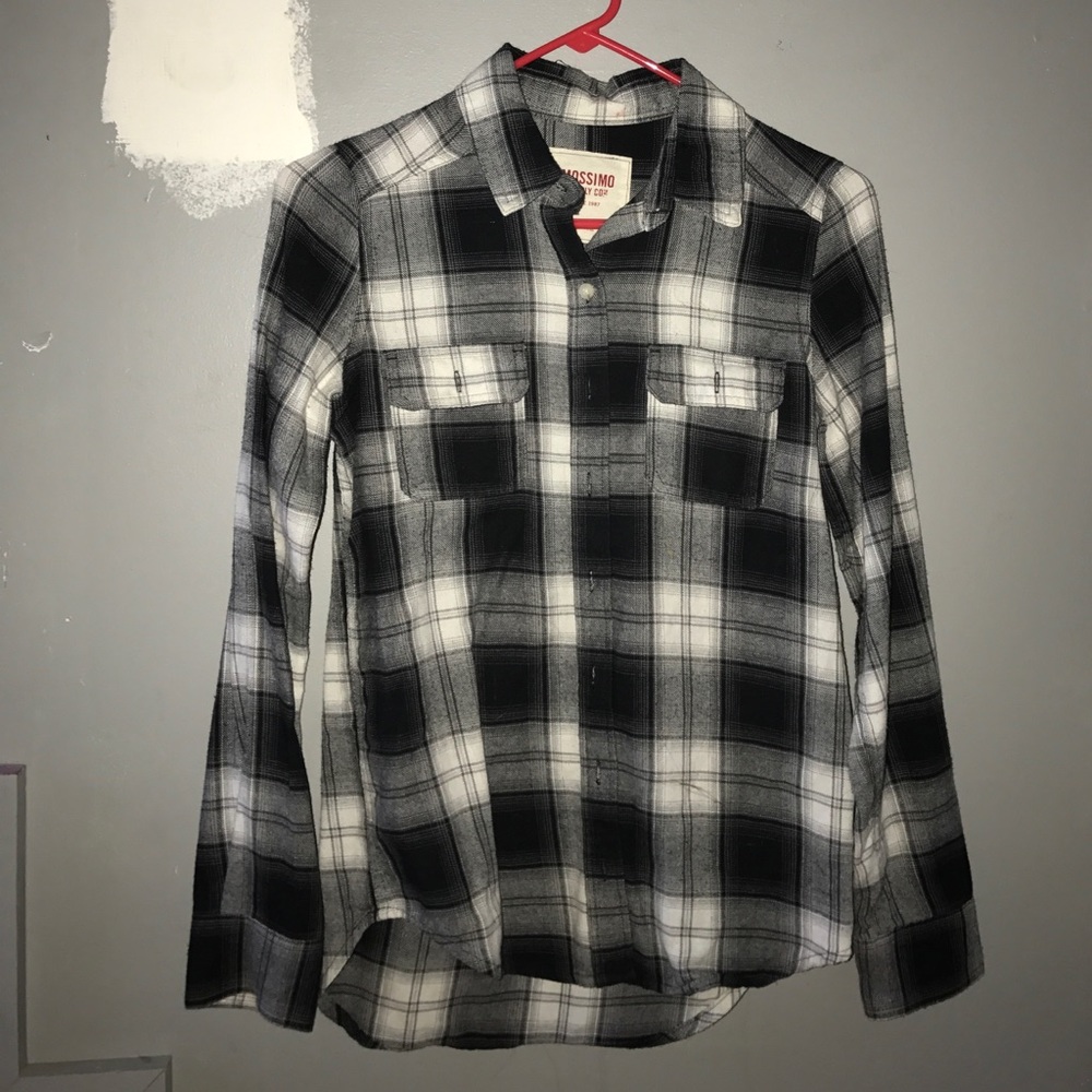 Black and white flannel