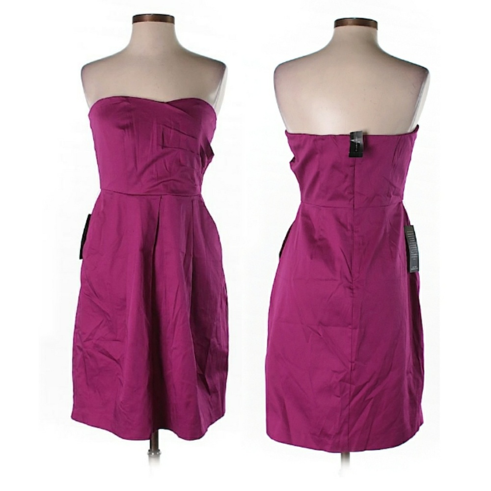 The Limited Strapless Magenta Dress - Picture 1 of 2