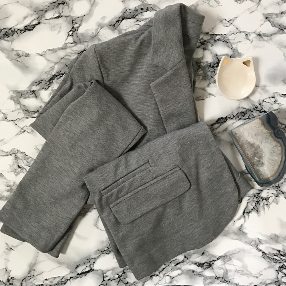 Heather Grey Stretch Blazer