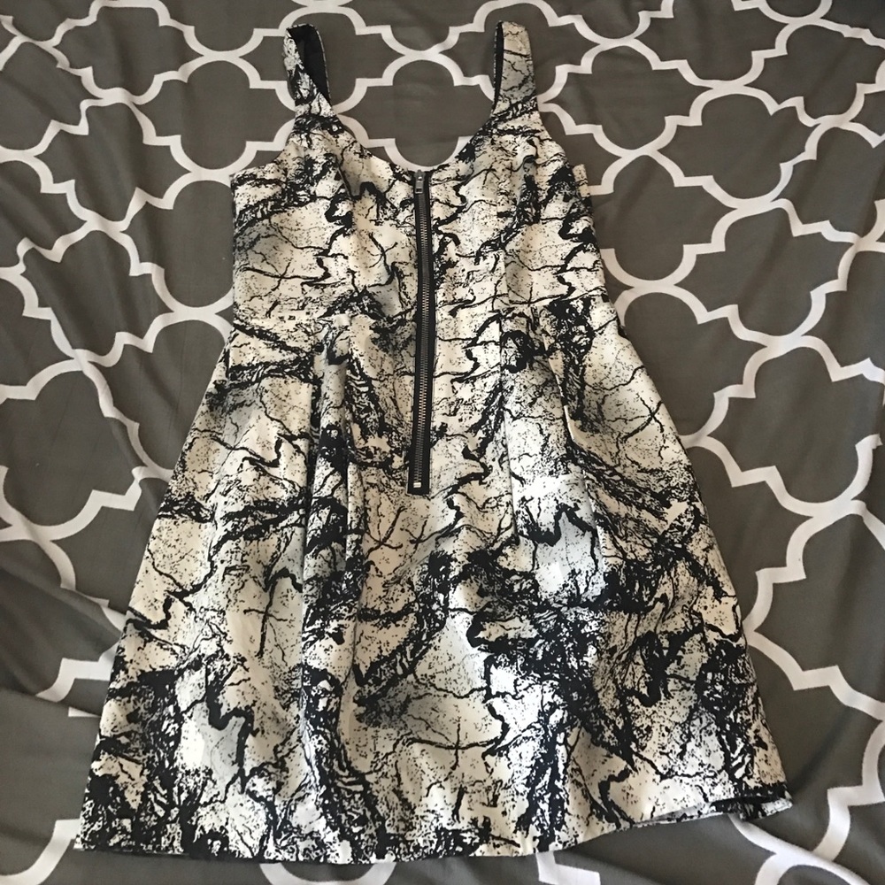 Black and white dress