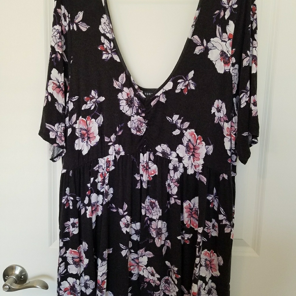 Low cut skater dress