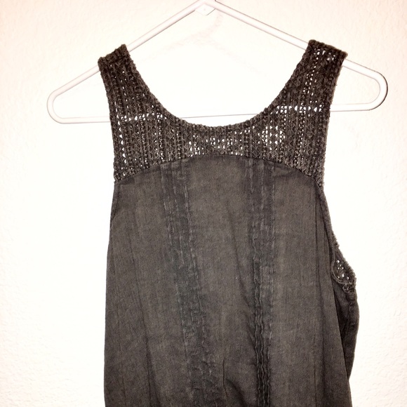 ~distressed charcoal tank~ - Picture 2 of 3