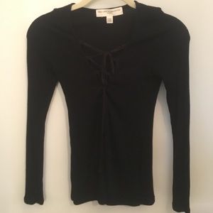 Urban outfitters lace up top