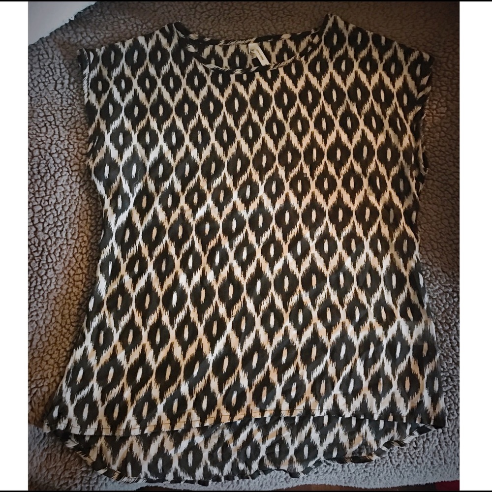 Tan with black spots shirt