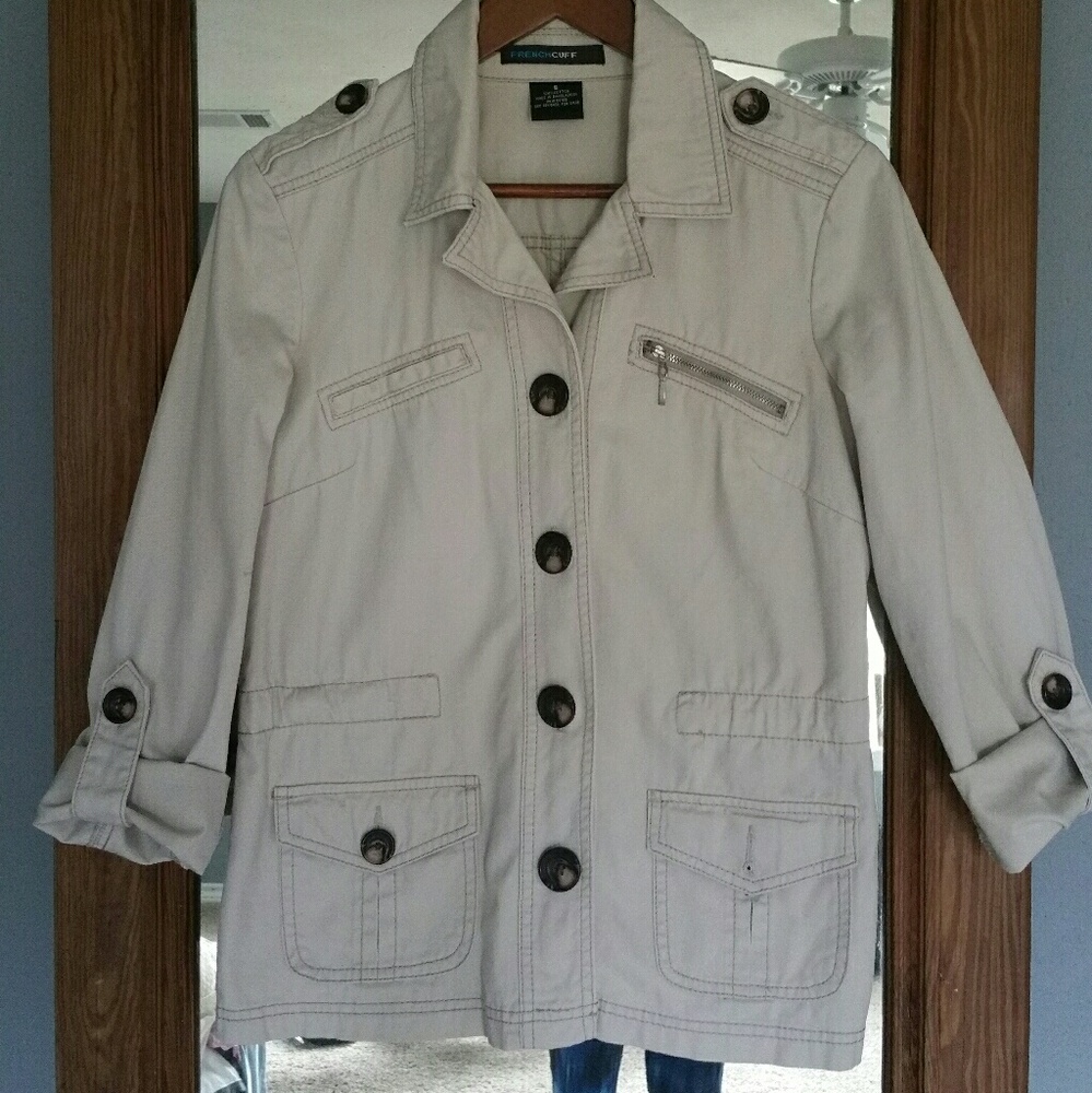 Khaki utility jacket in Medium