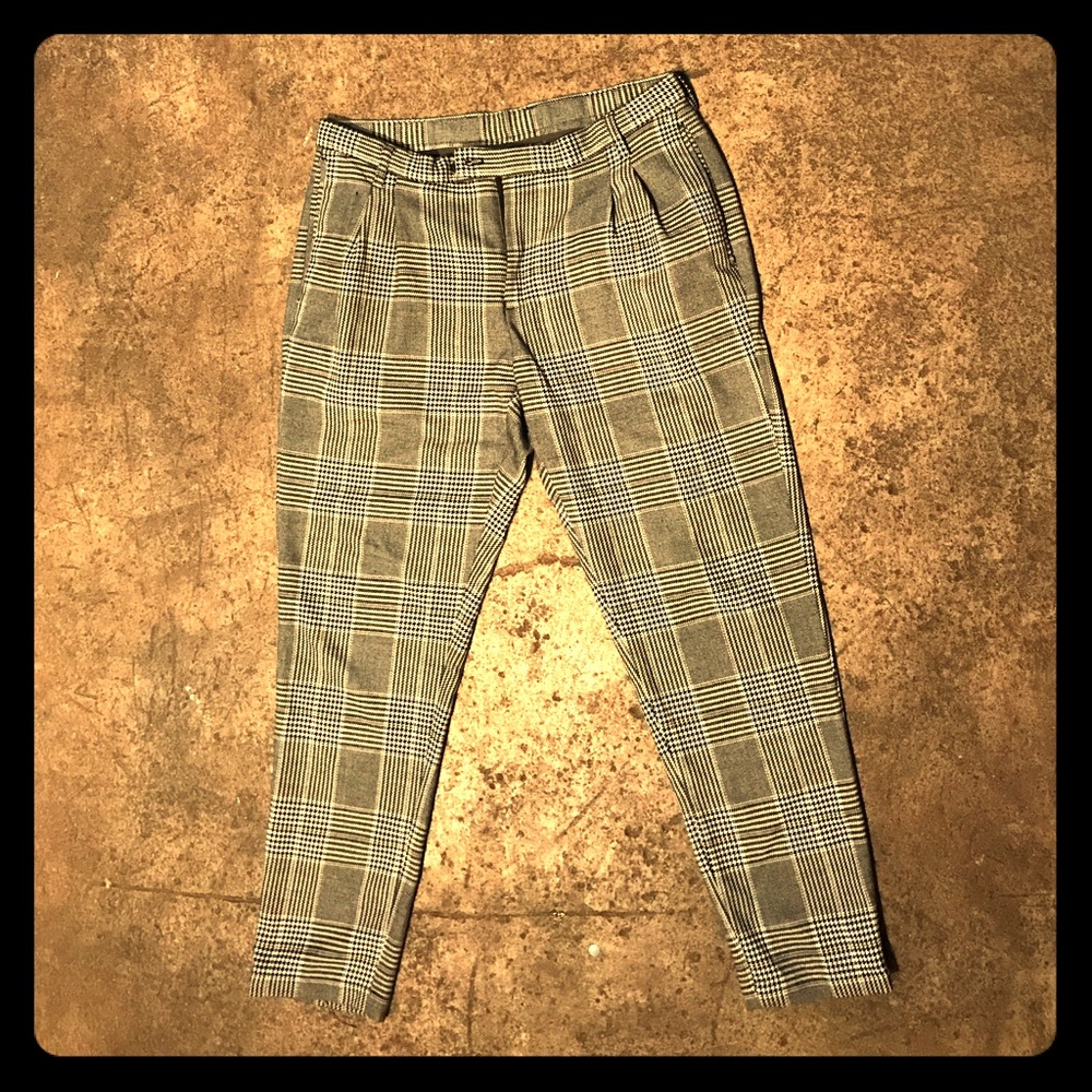 Men's Zara plaid dress pants size 31