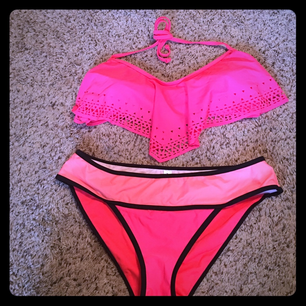 Rue 21 neon Bathing Suit