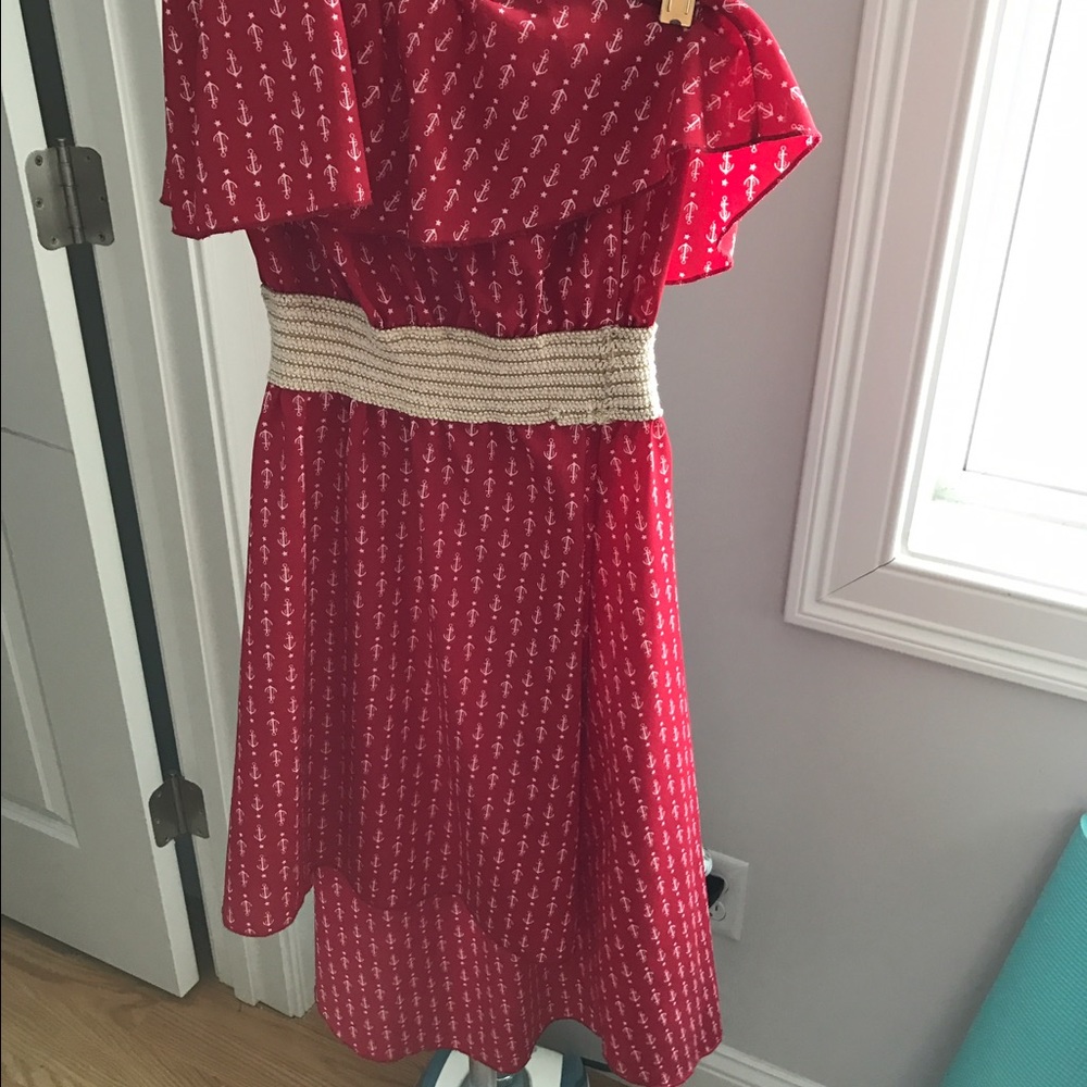 High low anchor dress