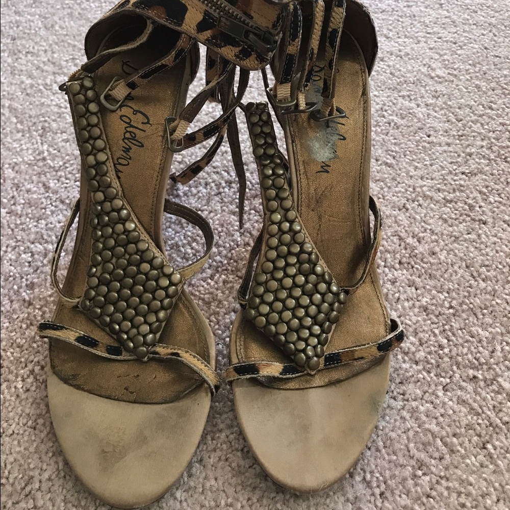 Animal print sandals