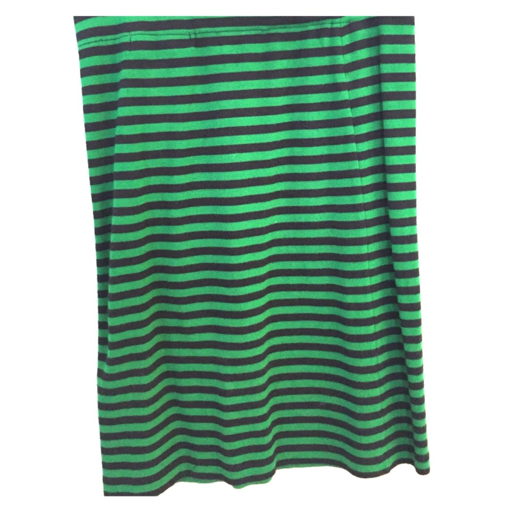 Navy blue/Kelly green body con pencil skirt