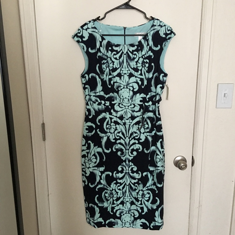 NWT - navy and teal cocktail dress