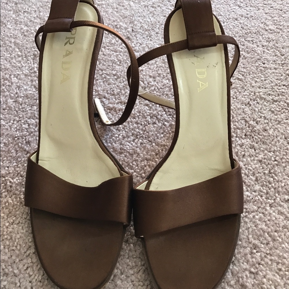 Brown Prada sandals
