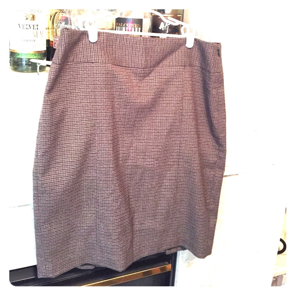 Houndstooth dress skirt