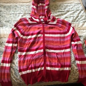 Gap hooded zip up cardigan