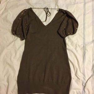 Short-sleeved Arden B tunic-length sweater sweater