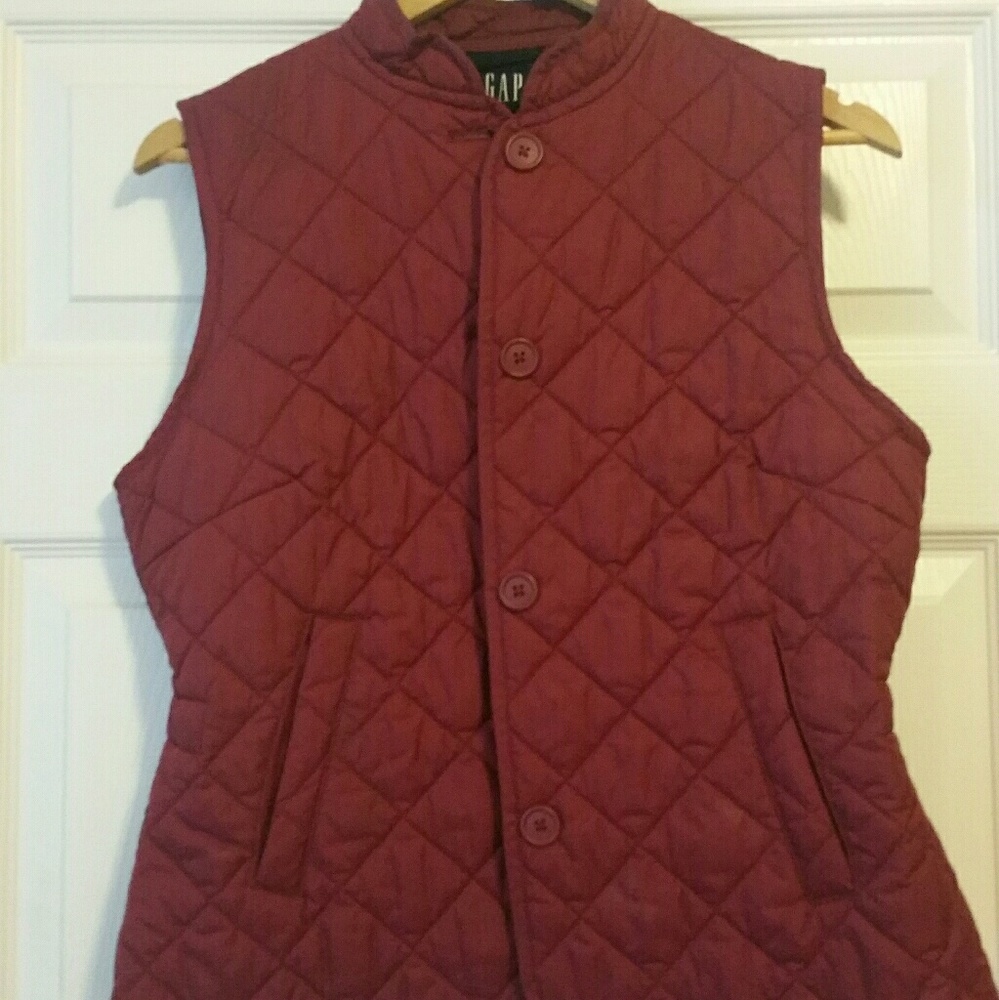 Maroon/ Burgandy GAP vest in medium