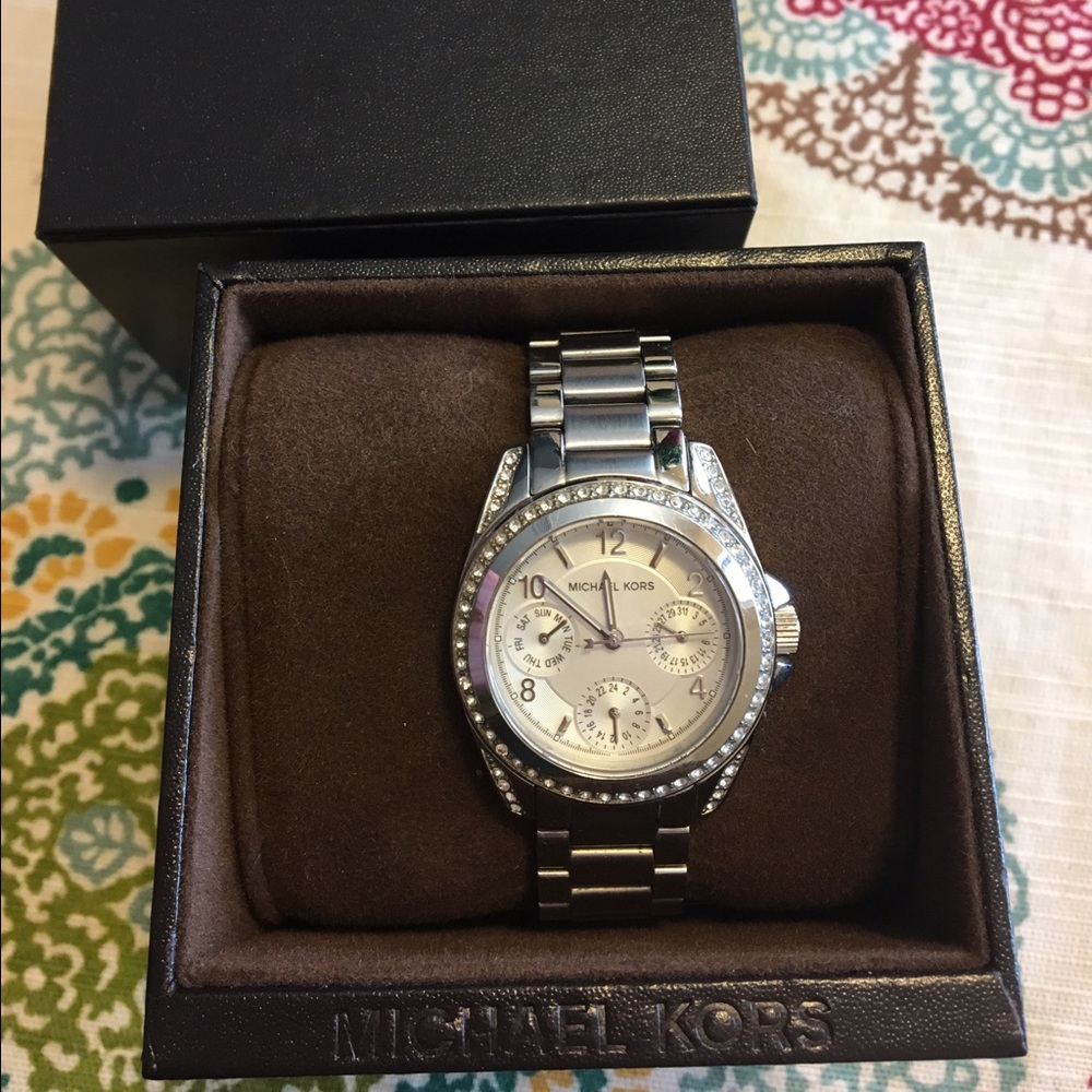 Michael Kors Blair Silver-Tone Watch MK5165