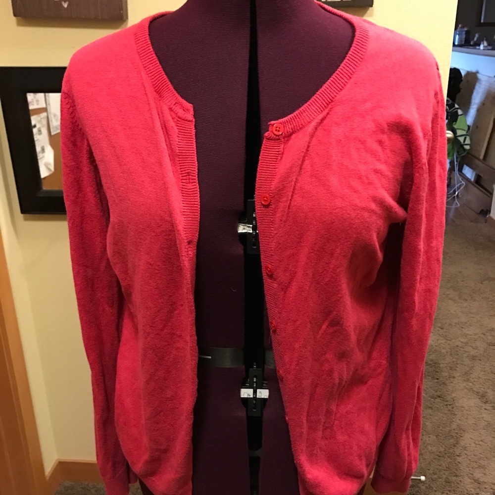 Pink cardigan