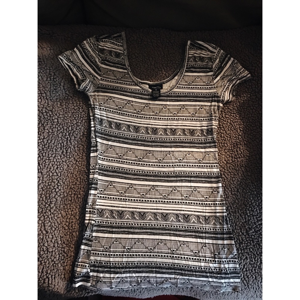 Black and white shirt