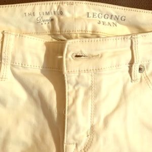 The limited legging jean winter white size 6