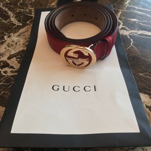 🍒Gucci belt, gold buckle used, good condition!!🍒