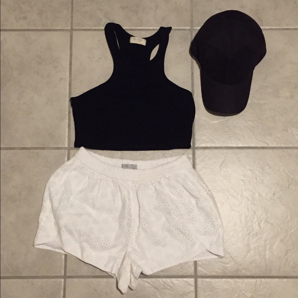 Lucca Couture white shorts