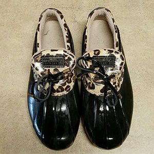 Sperry Leopard Duck Boots