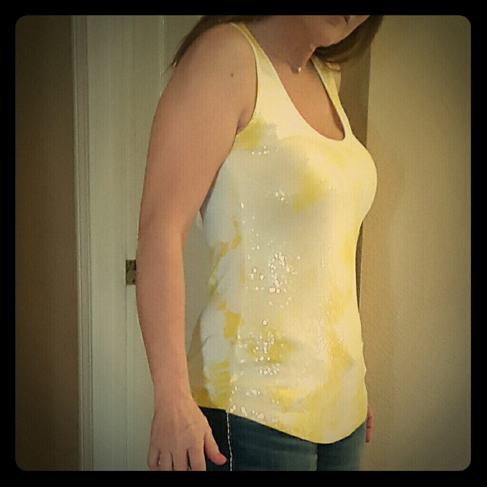 Boston Proper shimmer tank top