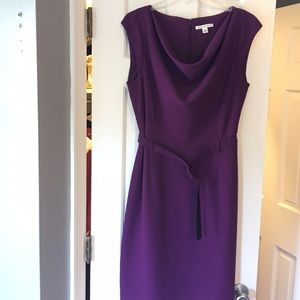 Banana Republic magenta cowl neck dress size 14