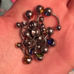 15 belly rings