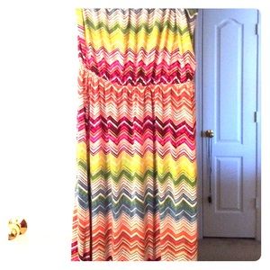 Size 2x strapless maxi dress